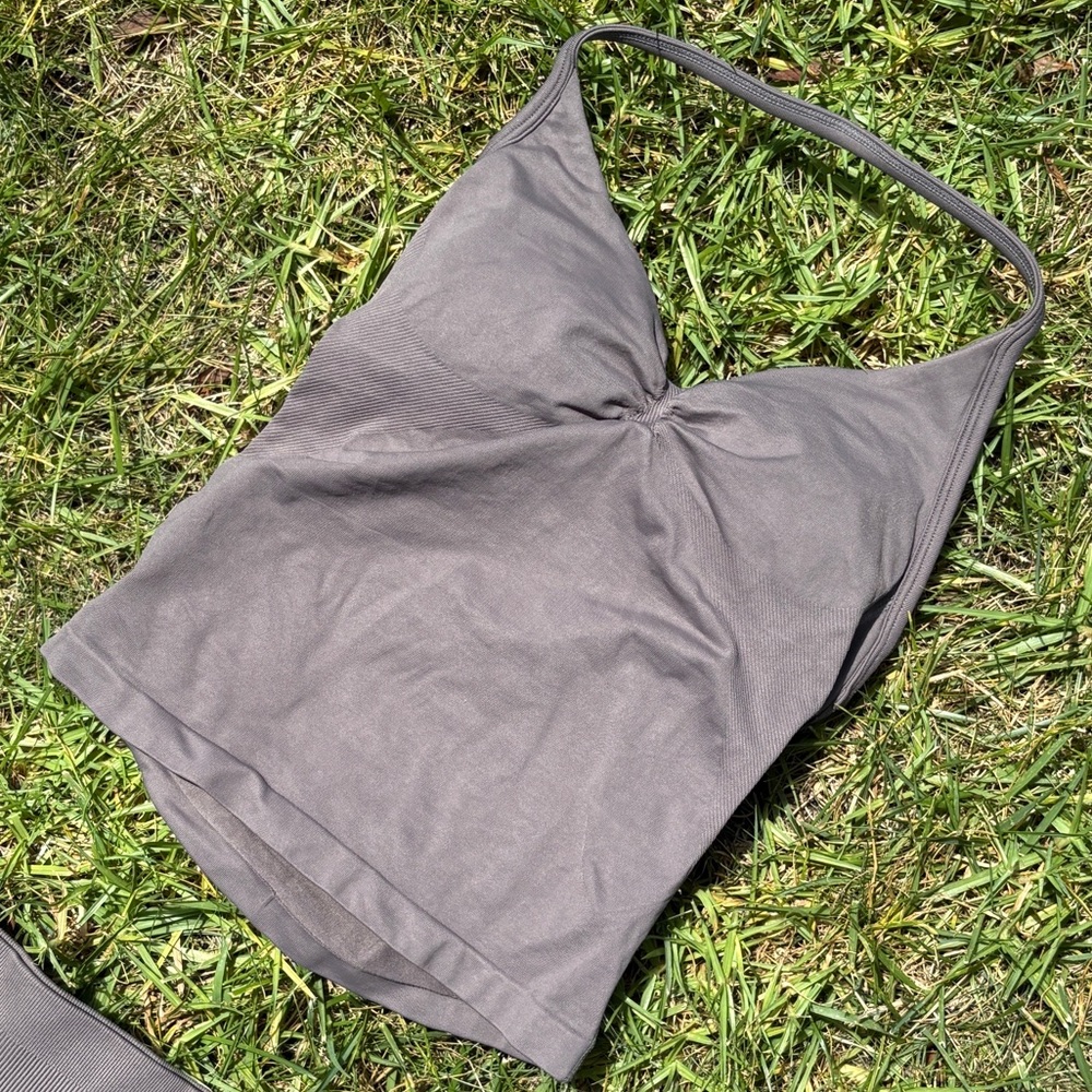 Dfyne impact longline halter top truffle